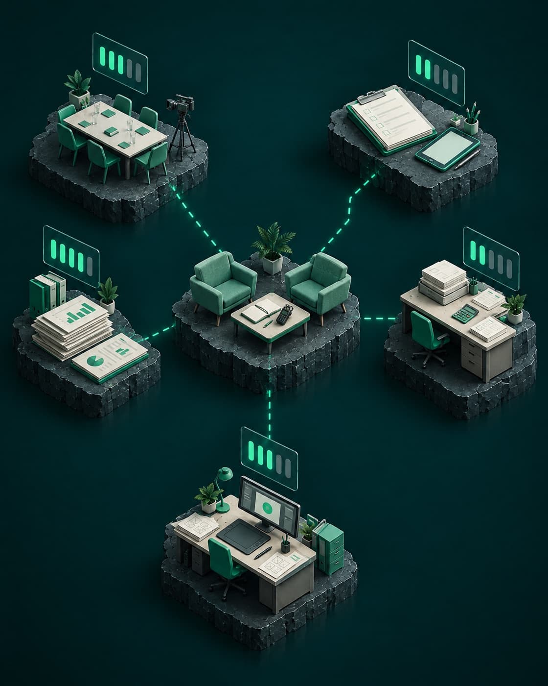 Ilustración de la etapa: Medimos la madurez digital de cada área